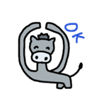 たまにブサイクなロバ（個別スタンプ：6）