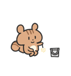 夏のシマリスこりすスタンプ（個別スタンプ：34）