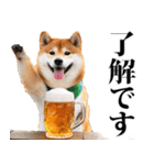 酒☆柴犬（個別スタンプ：24）