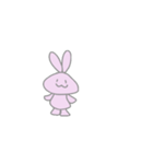 動くうさ②なんとなく2個目（個別スタンプ：4）