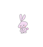 動くうさ②なんとなく2個目（個別スタンプ：6）