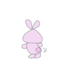 動くうさ②なんとなく2個目（個別スタンプ：7）