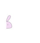 動くうさ②なんとなく2個目（個別スタンプ：10）