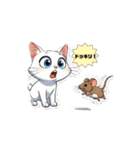 白茶猫シーちゃんの鳴き声3（個別スタンプ：10）