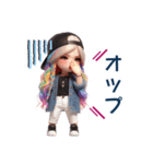 レインボー❤️常に叫びまくる子（個別スタンプ：15）