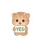大きな目をした可愛い子猫 （NT）（個別スタンプ：7）