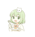 キュートなレモンヘアの女の子 （NT）（個別スタンプ：8）