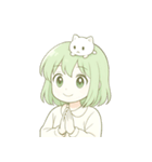 キュートなレモンヘアの女の子 （NT）（個別スタンプ：24）
