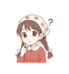 赤いスカーフの女の子  (NT)（個別スタンプ：4）