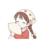 赤いスカーフの女の子  (NT)（個別スタンプ：5）