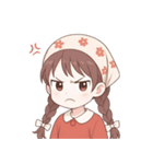 赤いスカーフの女の子  (NT)（個別スタンプ：8）