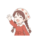 赤いスカーフの女の子  (NT)（個別スタンプ：15）