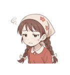 赤いスカーフの女の子  (NT)（個別スタンプ：18）