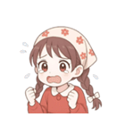 赤いスカーフの女の子  (NT)（個別スタンプ：19）