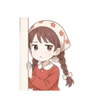 赤いスカーフの女の子  (NT)（個別スタンプ：20）
