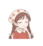 赤いスカーフの女の子  (NT)（個別スタンプ：21）