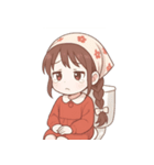 赤いスカーフの女の子  (NT)（個別スタンプ：22）