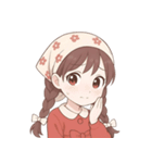 赤いスカーフの女の子  (NT)（個別スタンプ：29）