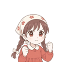 赤いスカーフの女の子  (NT)（個別スタンプ：31）