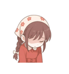 赤いスカーフの女の子  (NT)（個別スタンプ：35）