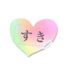 書き込める♥使いやすい吹き出しフレーム（個別スタンプ：4）