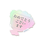 書き込める♥使いやすい吹き出しフレーム（個別スタンプ：6）