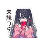 メンヘラ女子♡ぴえん気分（個別スタンプ：34）