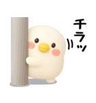 ちびトリ★毎日使えるスタンプ（3Ⅾ）（個別スタンプ：24）