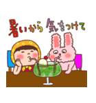 ほっかむり花ちゃんの夏の毎日11（個別スタンプ：19）
