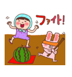 ほっかむり花ちゃんの夏の毎日11（個別スタンプ：32）