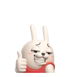 BIG 擦れうさぎ 3D（個別スタンプ：1）