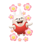 BIG 擦れうさぎ 3D（個別スタンプ：3）