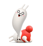 BIG 擦れうさぎ 3D（個別スタンプ：4）