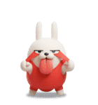 BIG 擦れうさぎ 3D（個別スタンプ：7）