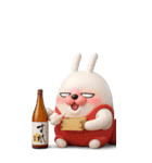 BIG 擦れうさぎ 3D（個別スタンプ：12）