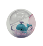 海の生物アニマルカプセルトイ（個別スタンプ：3）