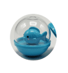 青い生物カプセルトイ（個別スタンプ：3）