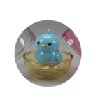 青い生物カプセルトイ（個別スタンプ：4）