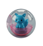 青い生物カプセルトイ（個別スタンプ：5）
