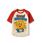 ラグランTシャツで会話（個別スタンプ：1）