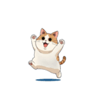 【バンザイ猫 1】（個別スタンプ：6）