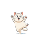 【バンザイ猫 1】（個別スタンプ：7）