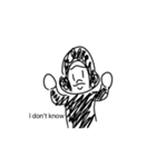 動くごりら|日常スタンプ（個別スタンプ：4）