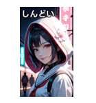 春の女子高生（個別スタンプ：32）