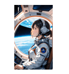 宇宙飛行士の少女1（個別スタンプ：14）