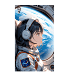 宇宙飛行士の少女1（個別スタンプ：30）