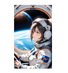 宇宙飛行士の少女0（個別スタンプ：3）