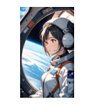 宇宙飛行士の少女0（個別スタンプ：4）
