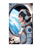 宇宙飛行士の少女0（個別スタンプ：5）