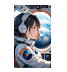 宇宙飛行士の少女0（個別スタンプ：6）